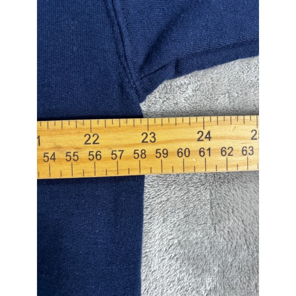 Gildan Hoodie Mens Large Navy Blue Good Back The Blue Semi Truck Graphic Support